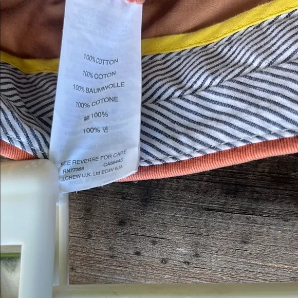 Women’s J. Crew Size 2 Orange Chinos Shorts Chic Cotton Blend - Picture 4 of 5